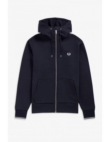 Fred Perry Hooded Zip Sweat Navy