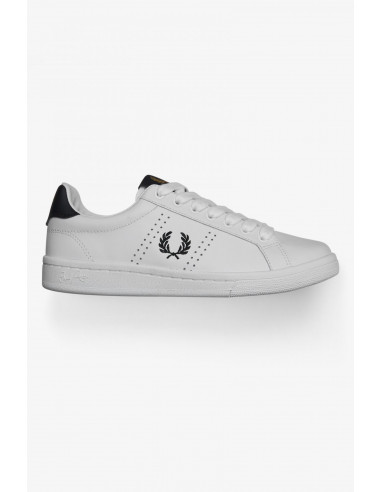 Fred Perry White Leather Shoes