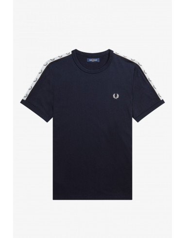 Fred Perry Taped Ringer T-shirt Navy
