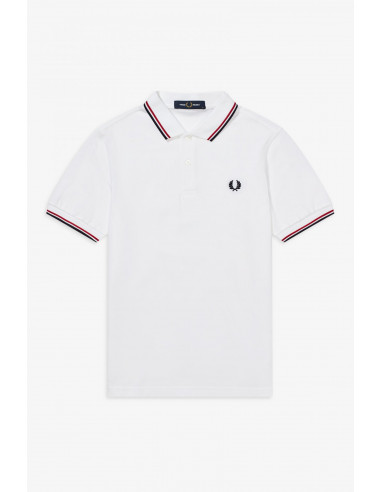 Fred Perry Twin Tipped Shirt Wht/ Brt...